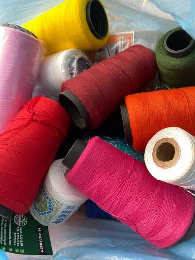Wool, Cotton , Silk threads