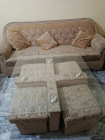 sofa set/ sofa + dinning set with four stooll/ five seater sofa