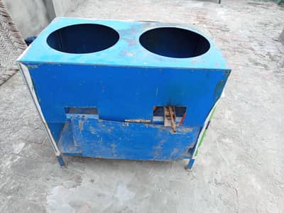 چولہا Chips roll samosa k liye counter chulha