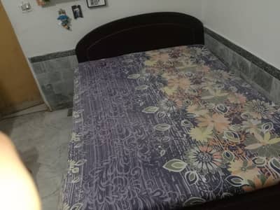 double bed with mattress