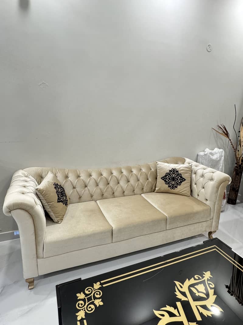 Chairs plus sofa set with centre table 2