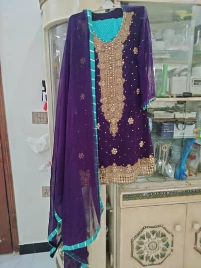 Fancy Chiffon Embroidery Branded Suit
