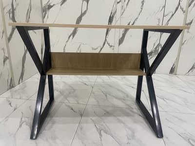 K-Shape Workstation Table with 2 Executive Office Chairs