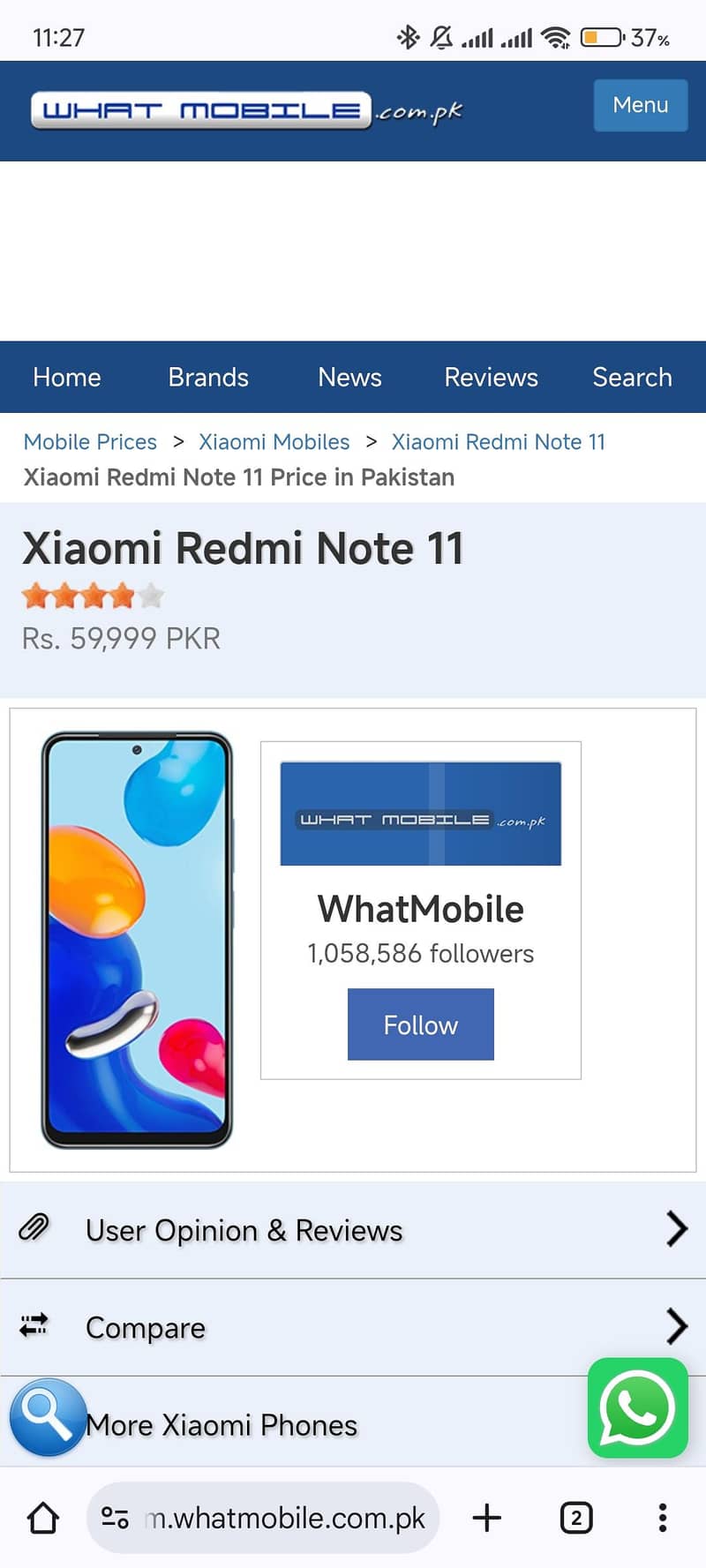 Redmi note 11 15