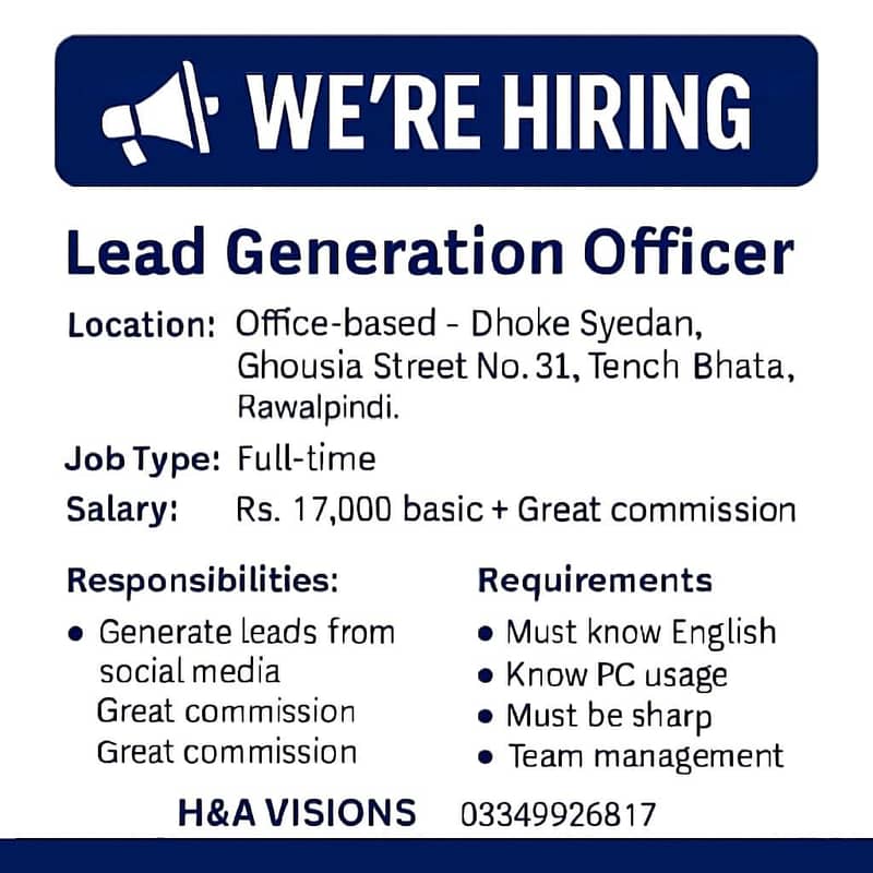 Lead Generation internees 0