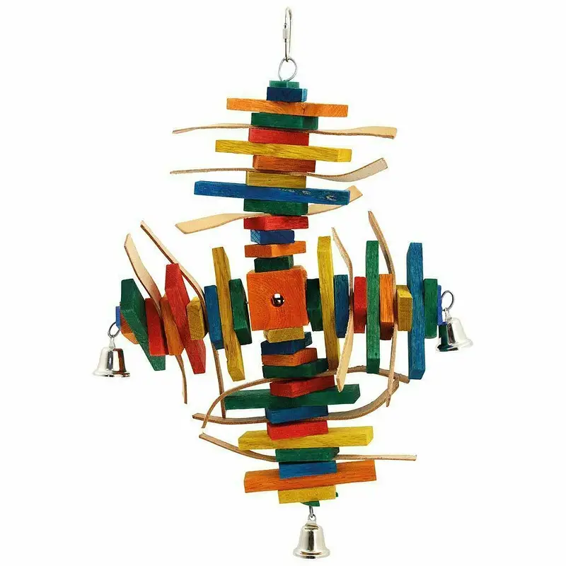 Parrot Bird toys wooden stand perches cage everything — photo 5