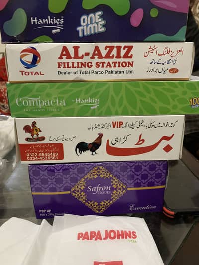 All type tissue paper hai napkin tissue box and party pack available