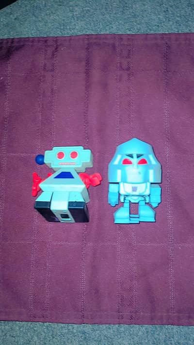 toy cars and robots