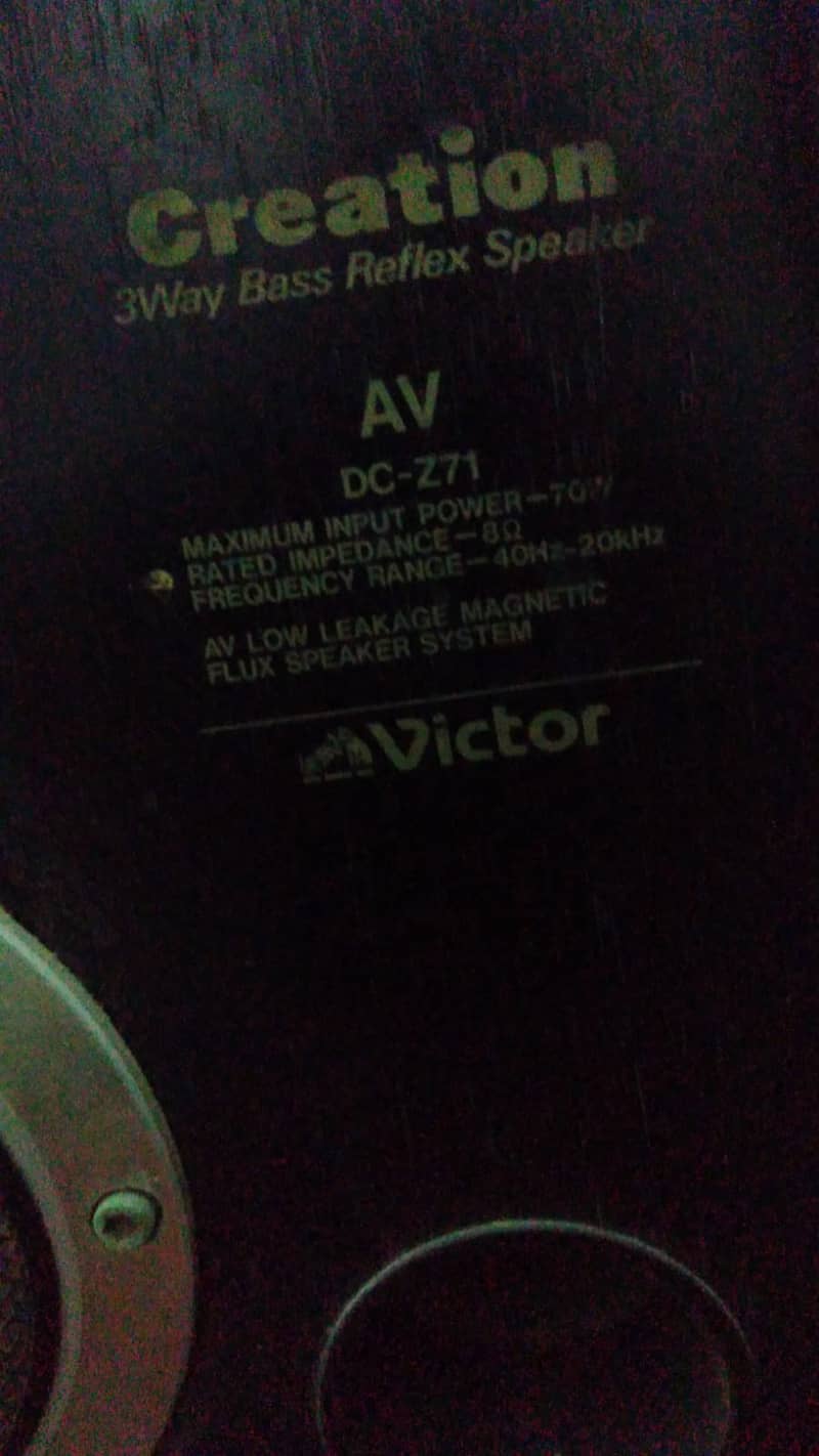 スピーカー・ウーファー Victor Creation 3Way Bass Reflex Speaker Audio & Multimedia / Victor Creation 3Way Bass Reflex Speaker