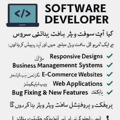 Professional Software Developer – Custom Software & Web Apps