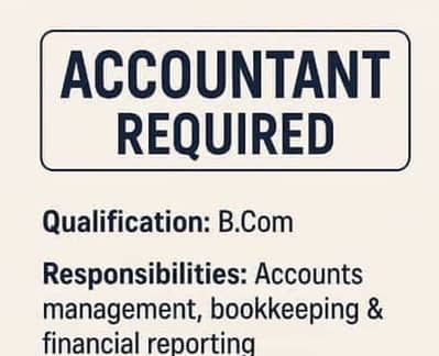 Accountant and data entry person