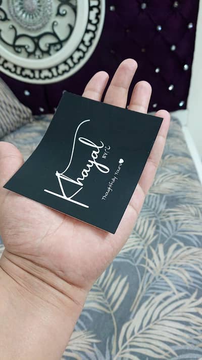 Thank You cards / Visiting card / Woven labels / Stickers