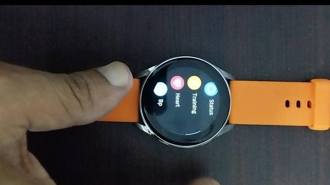 Smartwatch with Orange Strap 5