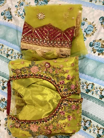 Mehndi Dress/ maxi with gown