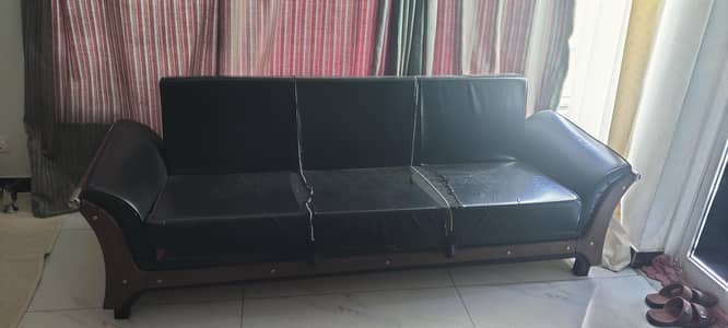 Wooden Sofa Cum Bed – Urgent Sale