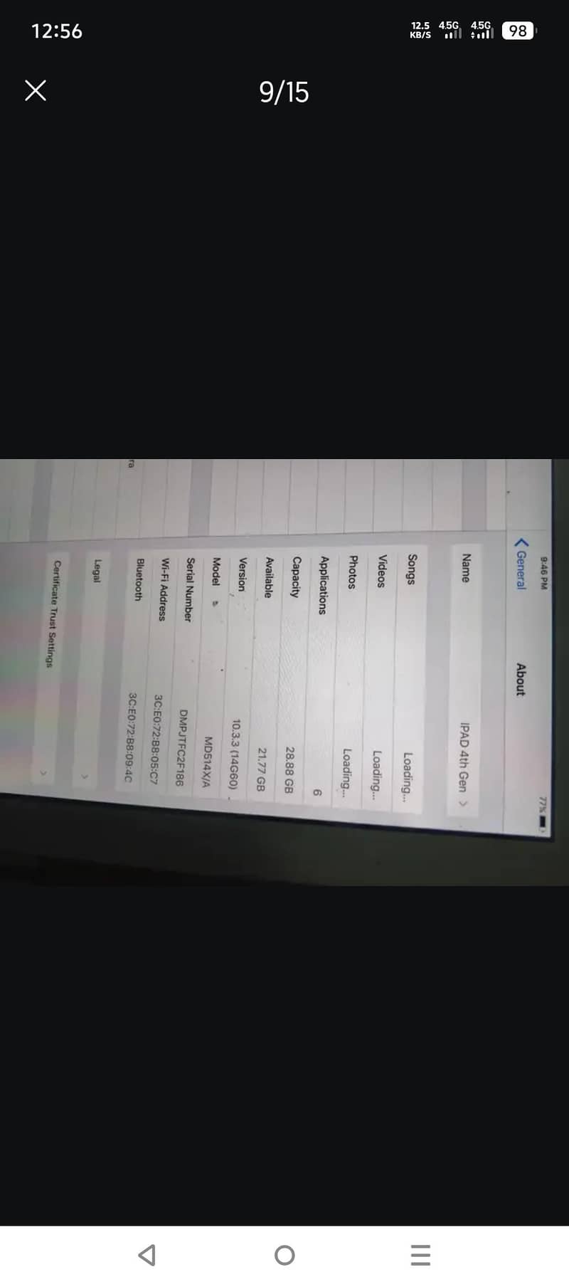 Ipad 4th Generation 8