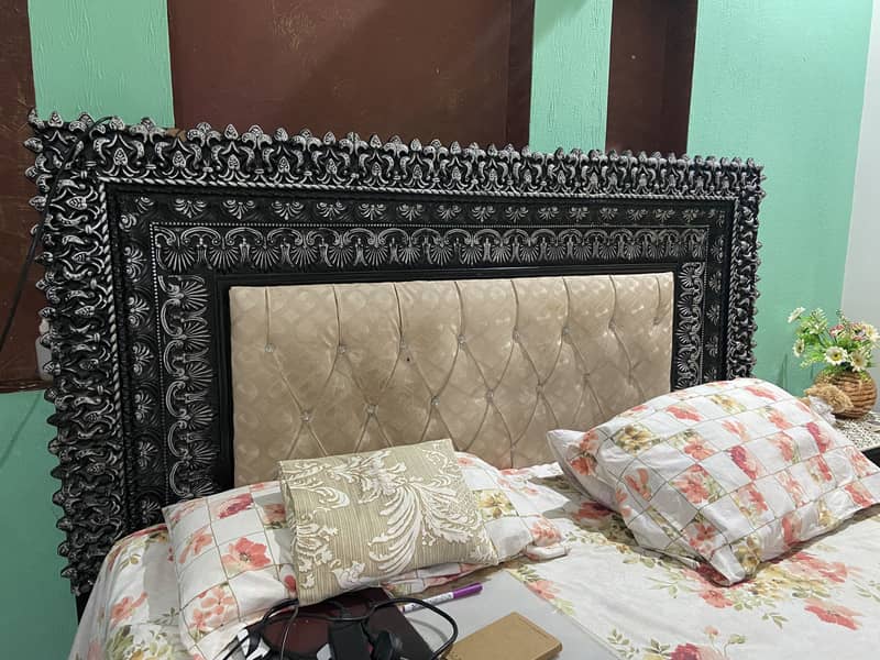 King Size Bed set with dressing and side tables 2
