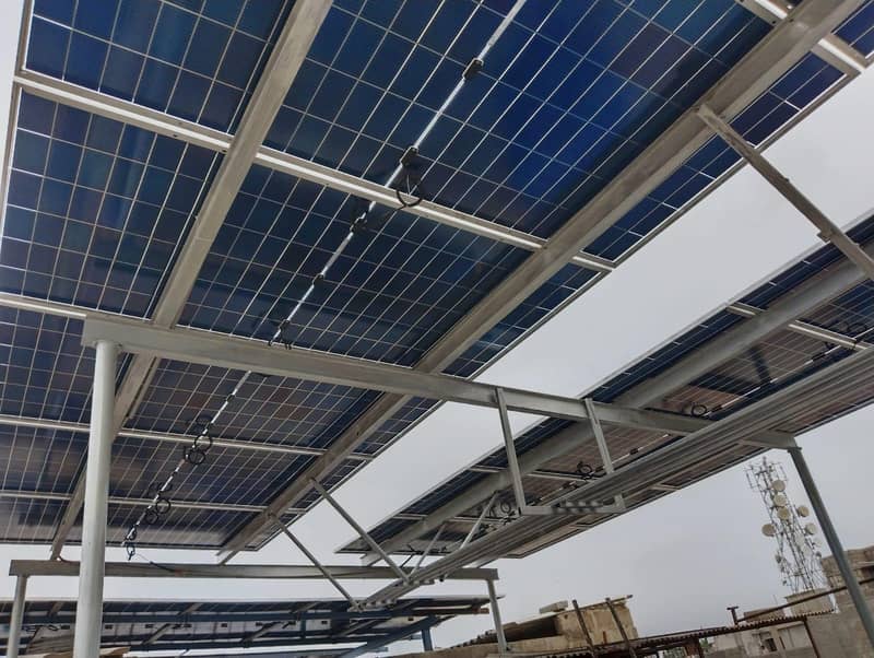 solar installation/solar elevated structure/solar complete wiring 4