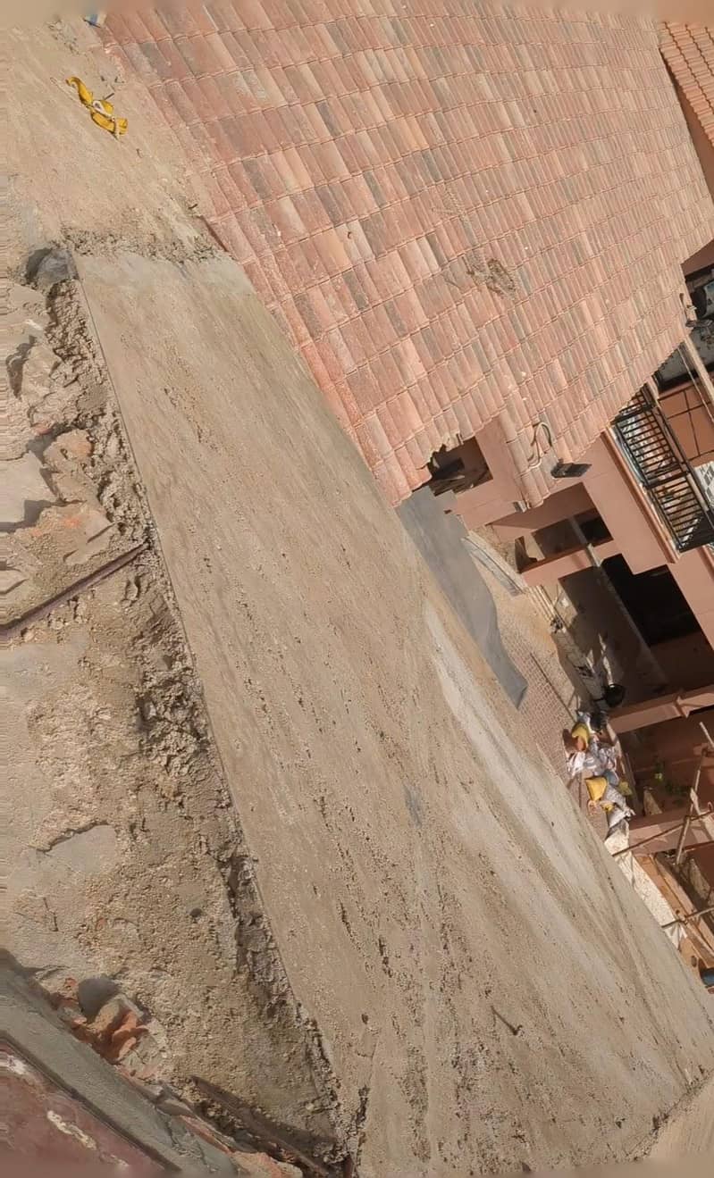 Construction work  Interior tile marble block masonry all work 9
