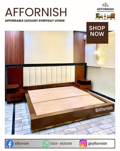 Branded beds made on orde by affornish