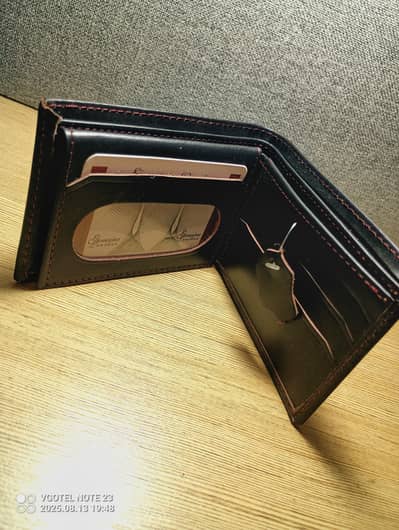 Cow leather wallet Coffee