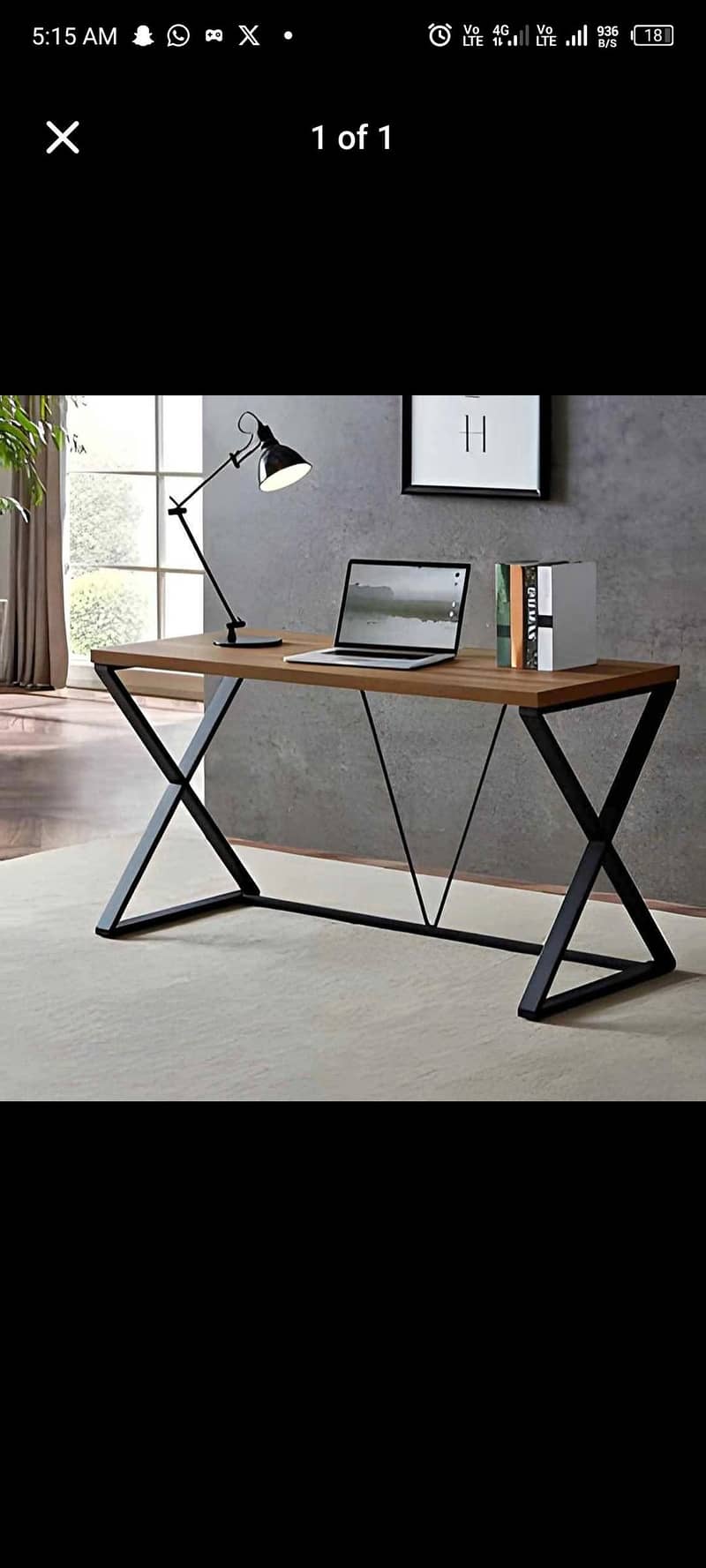 X shape Office Table 0