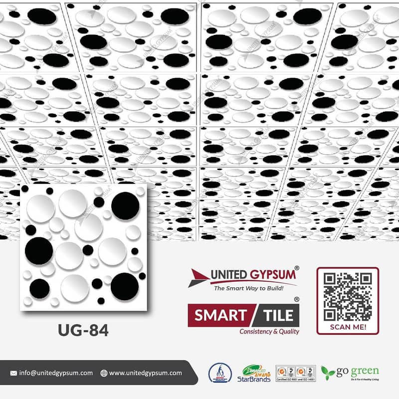 False ceiling - Pvc wall panel - Wpc wallpanel - 2 by 2 Ceiling 3