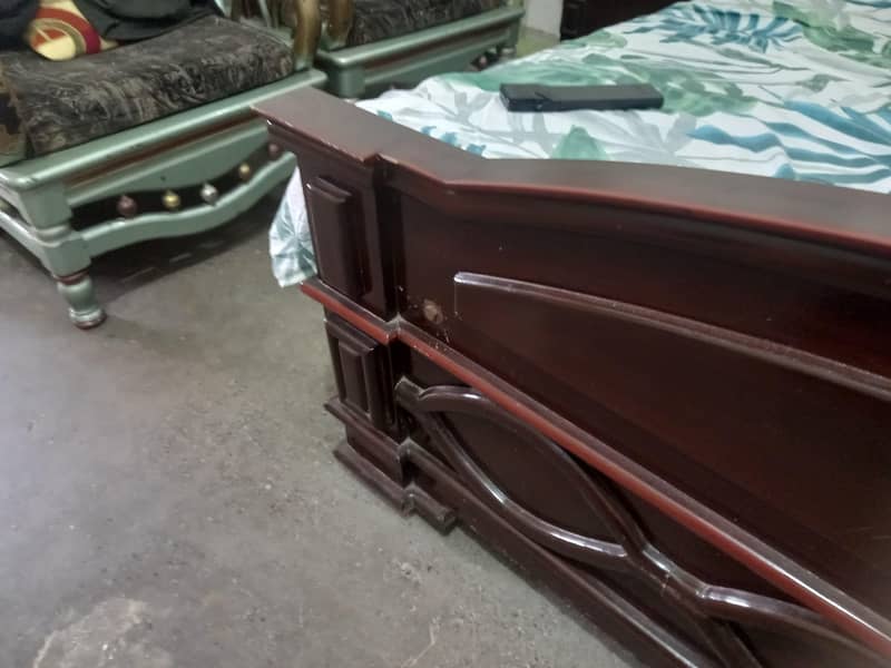 double bed with side table 3