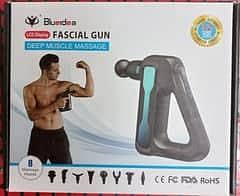 Cordless LCD Fascial Gun Deep Muscle Vibrating Massager Gun 8 Heads