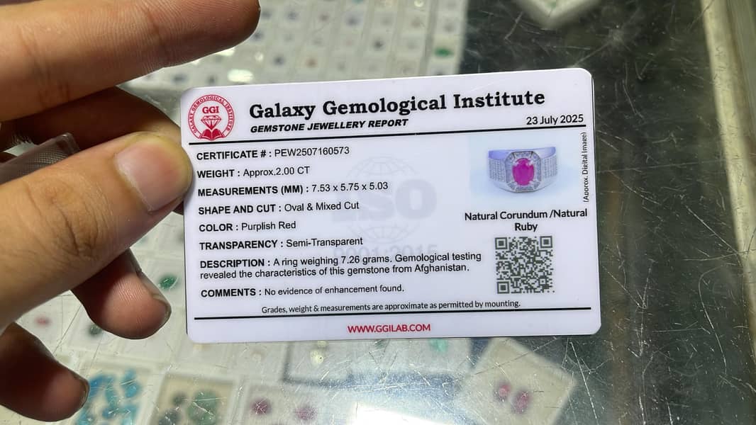 Ruby Ring GGI Certified Gemstone 3