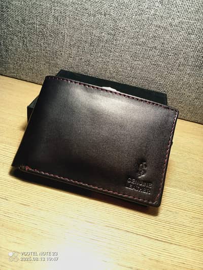Coffee Cow Leather Wallet