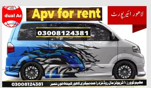 Rent a apv 7 seater / br-v / changan / coster- hi Ace / Rent A Car