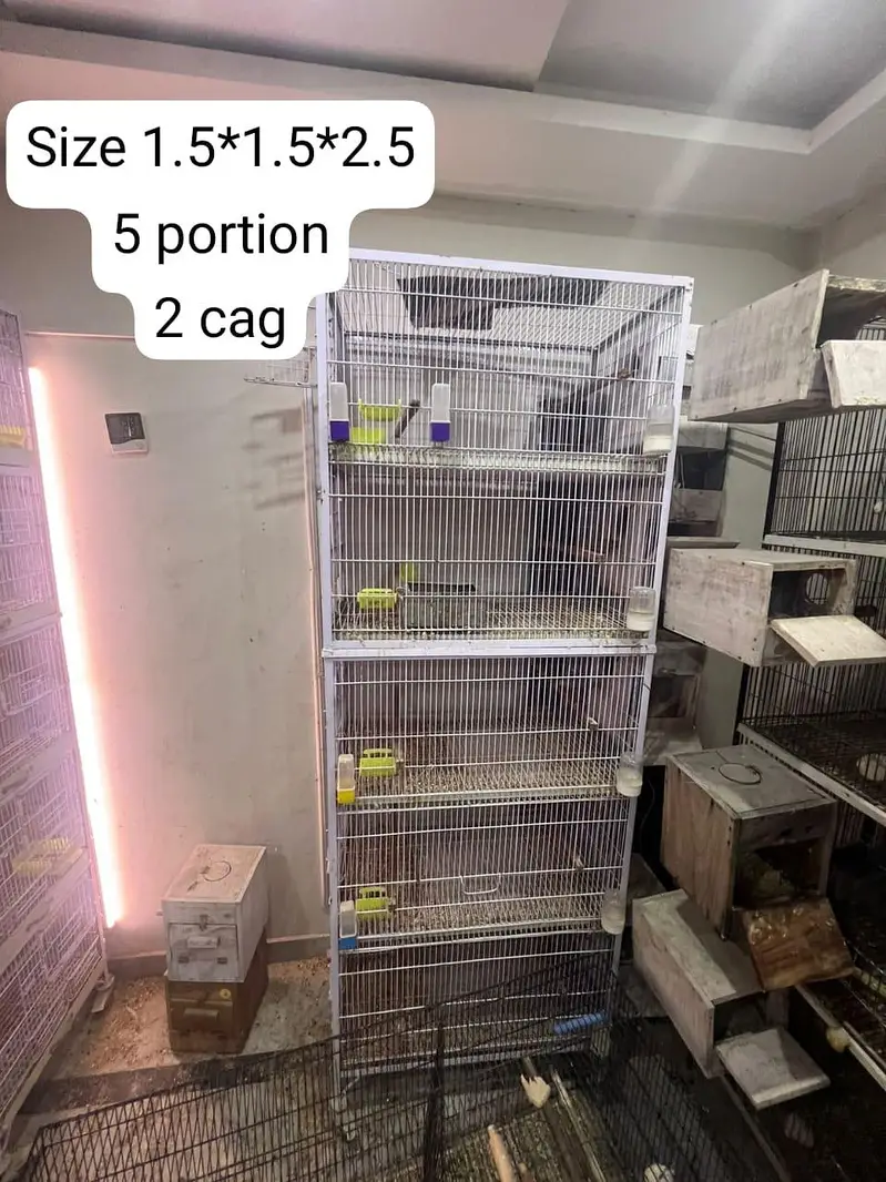 Cage | Birds cage | Hens Cage | Pinjra | Iron Cage | Portions cage — photo 2