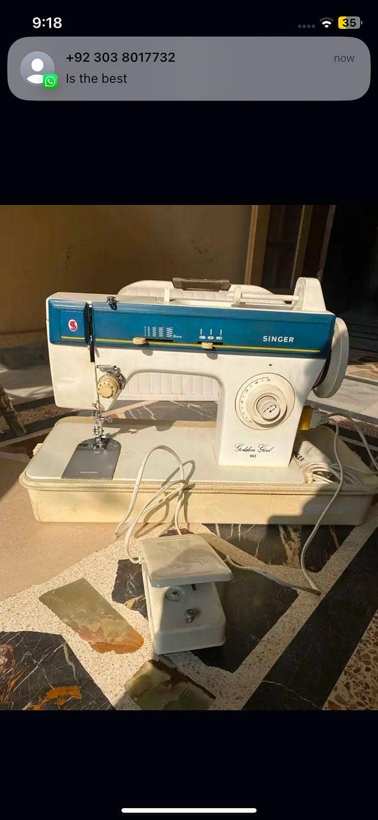 Singer sewing machine 8