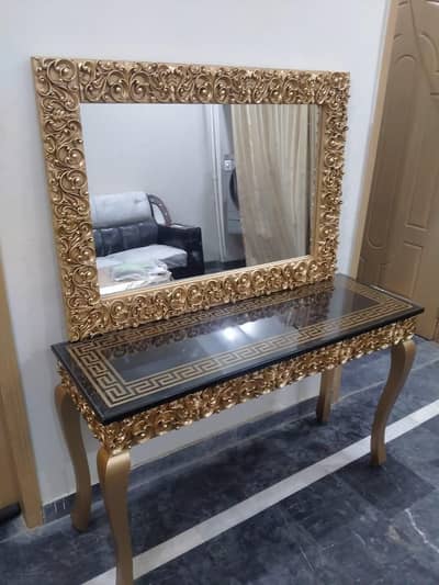 Console table With mirror