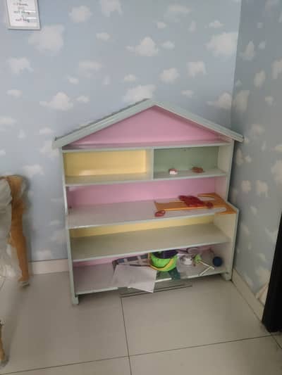 Colorful bookshelf