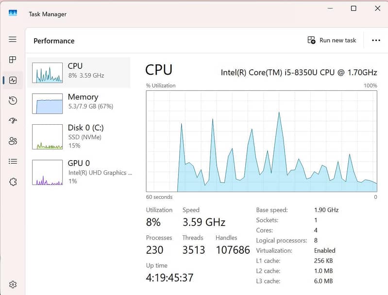 Dell latitude 5490 Core i5 8th gen 3