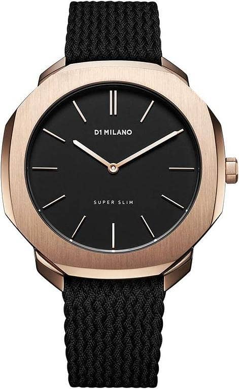 D1 Milano Super Slim Black Dial Men's Watch SSPJ02