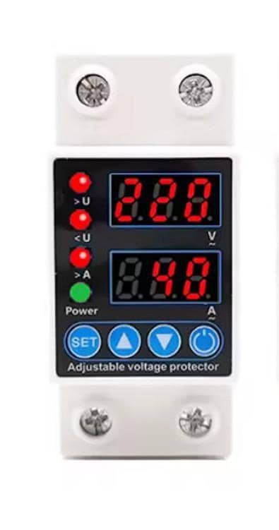 Adjustable Voltage Protector (Over and Under Voltage Protector) - 40A, 63A, 80A
