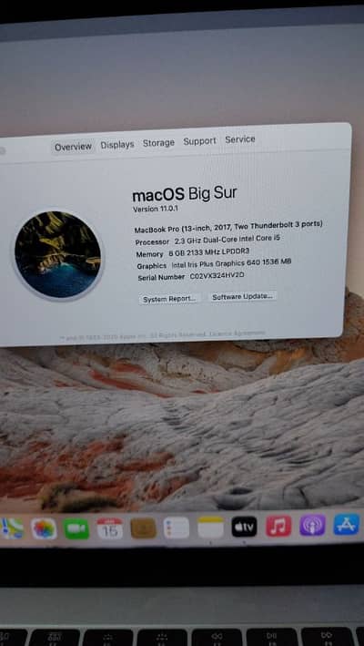 MacBook pro 2017 all ok exchange possible