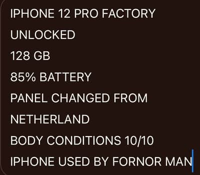 Iphone 12 Pro Factory Unlocked For Sale