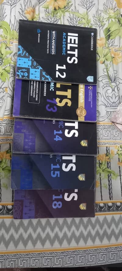 IELTS Academic 5 Books with Listening audios of 19 books,0348-8997621
