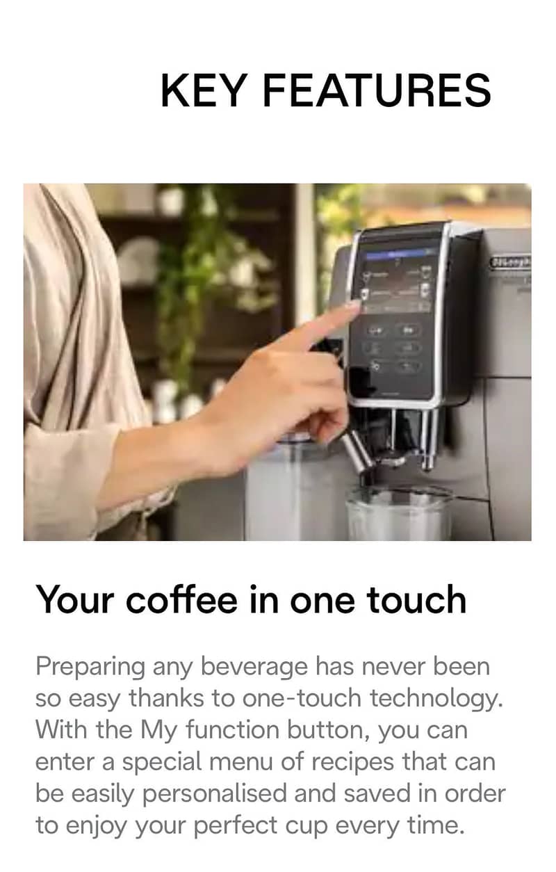 Coffee machine fully automatic Delonghi 7