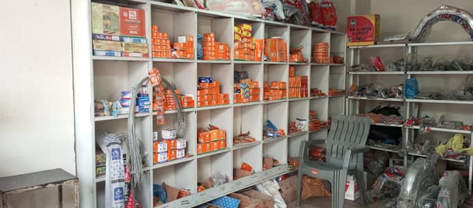 Heavy Iron Shelves and Wooden Counter for Sale Urgently