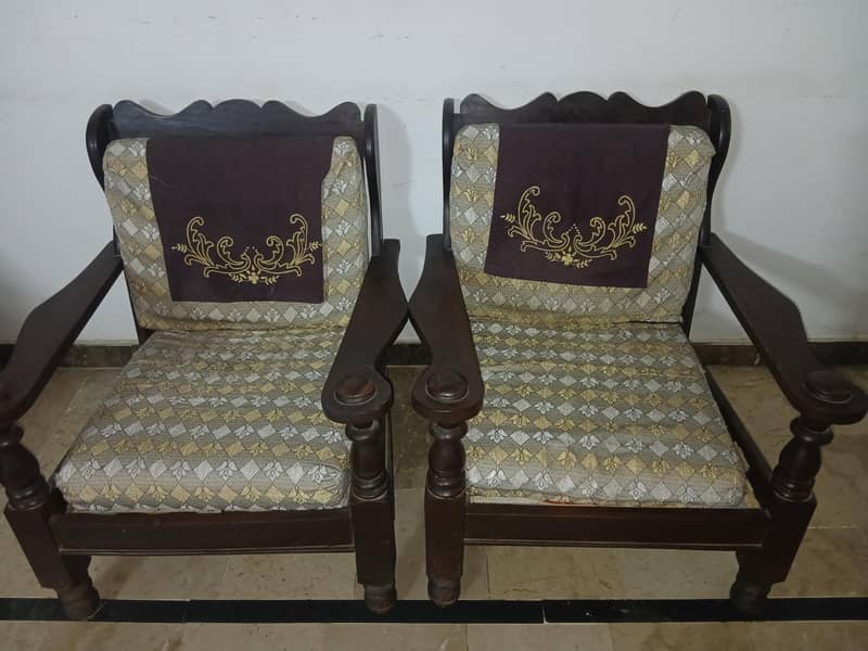 wooden  sofa set  & dining Table 1
