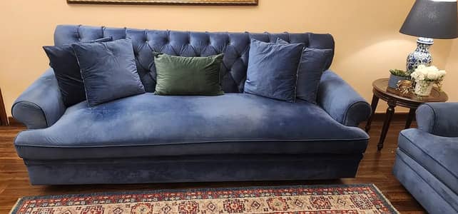 velvet style 5 seater sofaset \ pure wooden strong structer \ sofaset