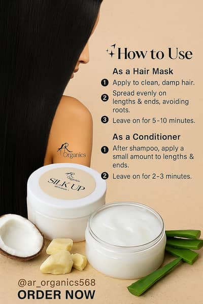 hair mask + conditioner by AR organics