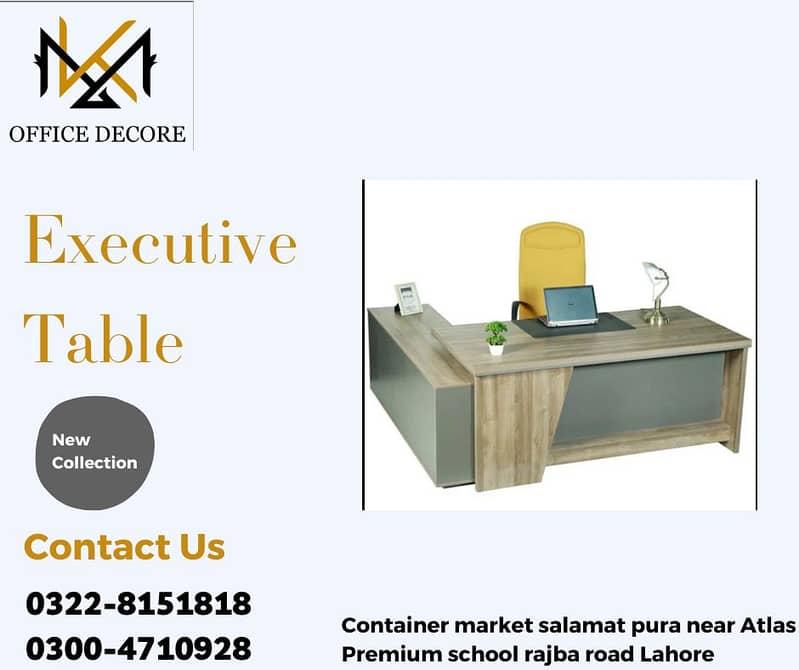 Executive Table | L Shape Table | CEO Office Table 3