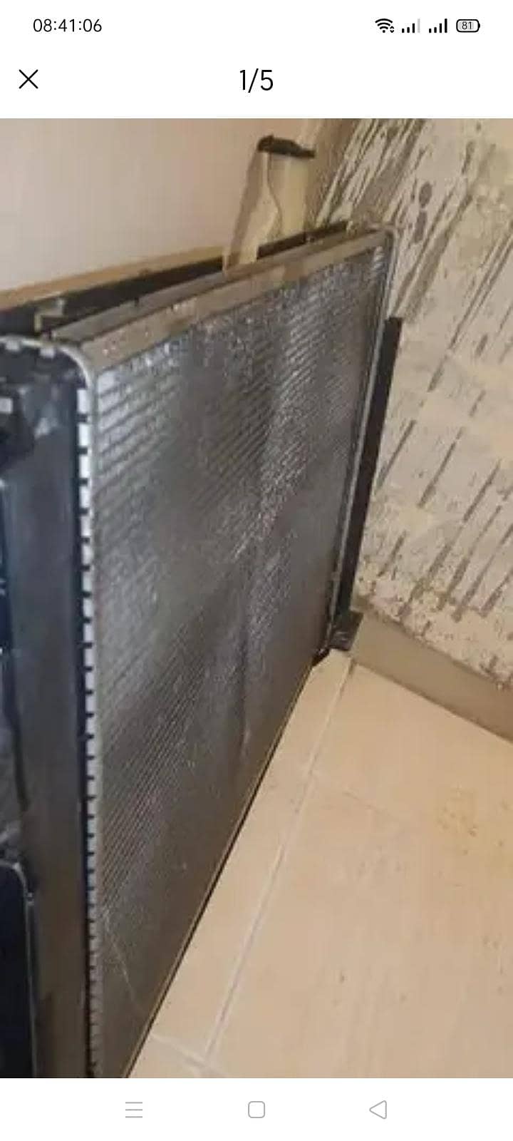 استعمال شدہ ٹویوٹا ایکوا  اے سی کنڈینسر. اور  ایکوا ریڈی ایٹر 1