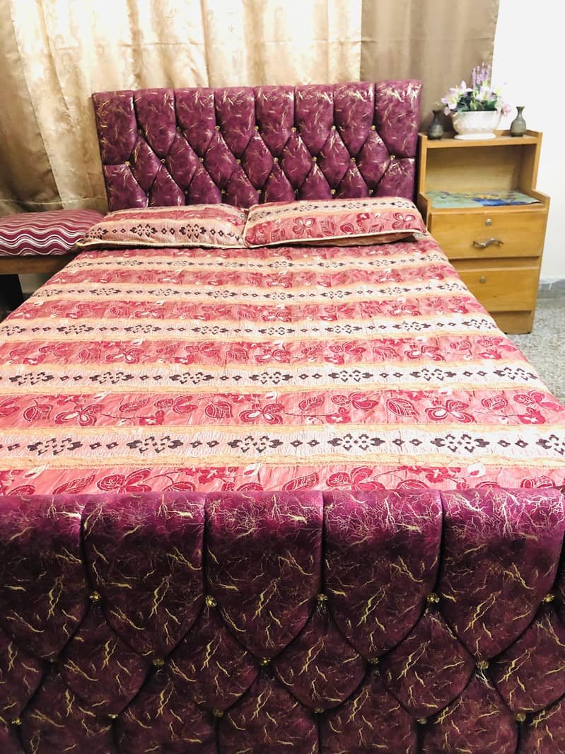Single bed with side table 3